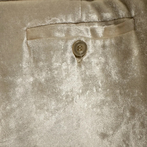 Woman’s bebe brand velour pants. Boot cut mid rise in cream Size 8. - Picture 5 of 7